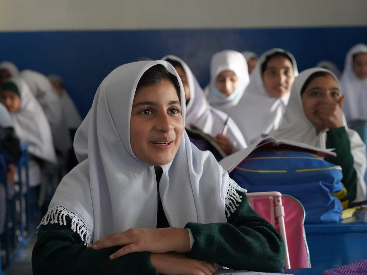 A READ Foundation student in one of our schools during one of her classes